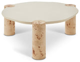 Thor Coffee Table, Natural, 37.5" W x 37.5" D x 16" H