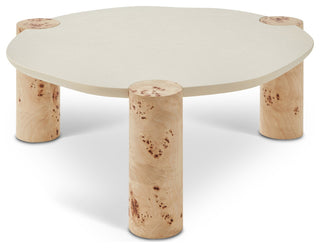 Thor Coffee Table, Natural, 37.5" W x 37.5" D x 16" H