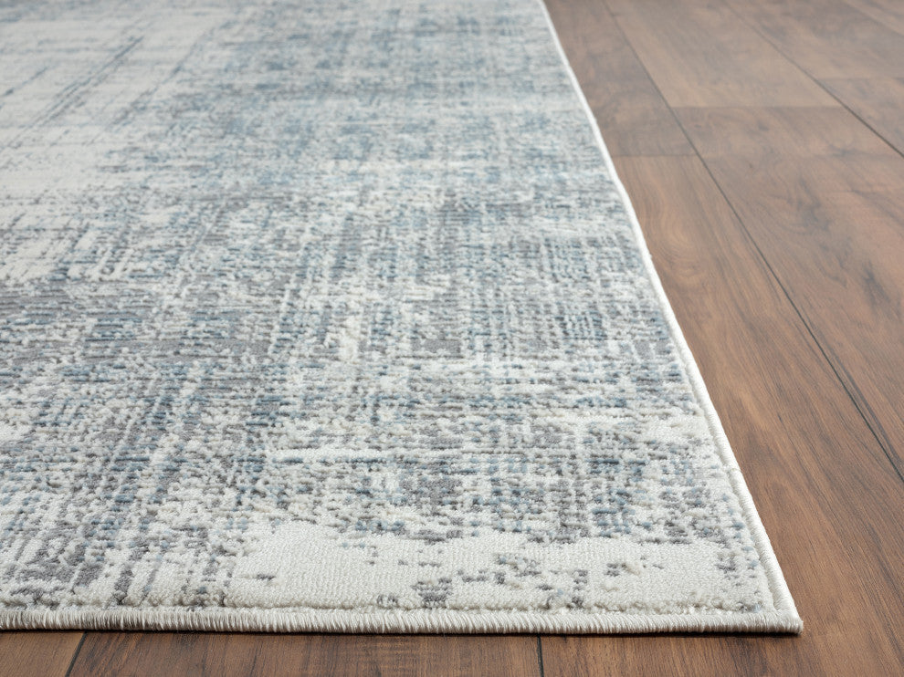 Aspen Collection ASP100A Contemporary Gray Hatching Area Rug