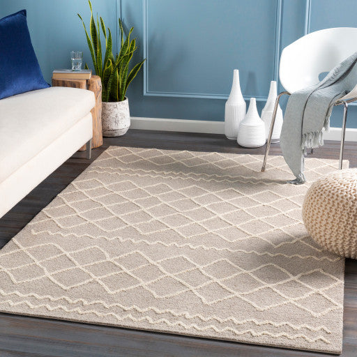 Surya Sinop SNP-2302 6'x9' Rug, Medium Gray/Cream