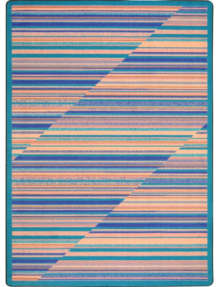 Kid Essentials Rug, Rhythm, Water, 5'4"x7'8"
