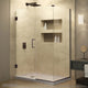 Unidoor Plus 46"x34-3/8"x72" Shower Enclosure, Oil Rubbed Bronze Finish