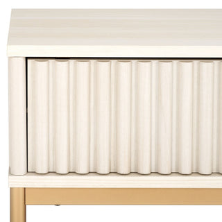 Safavieh Lylia 2 Door Coffee Table, Bleached White/Gold