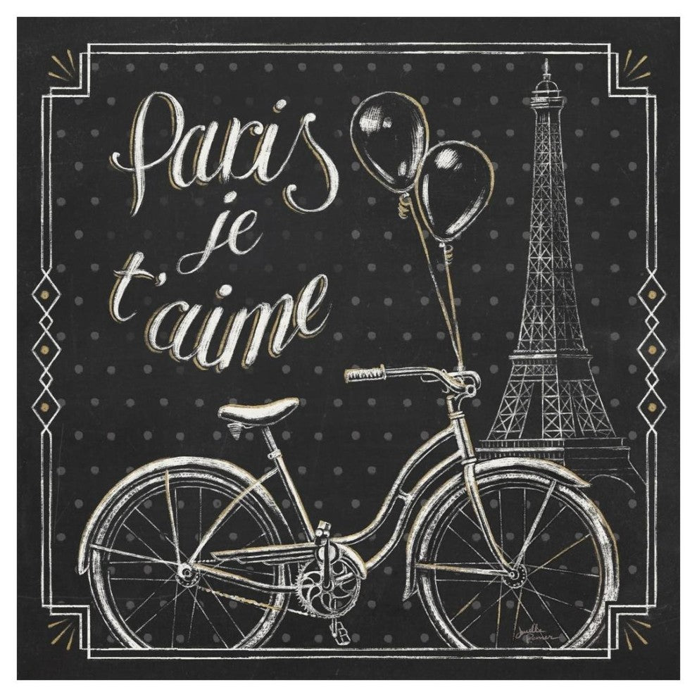 "Vive Paris VII" Digital Paper Print by Janelle Penner, 26"x26"