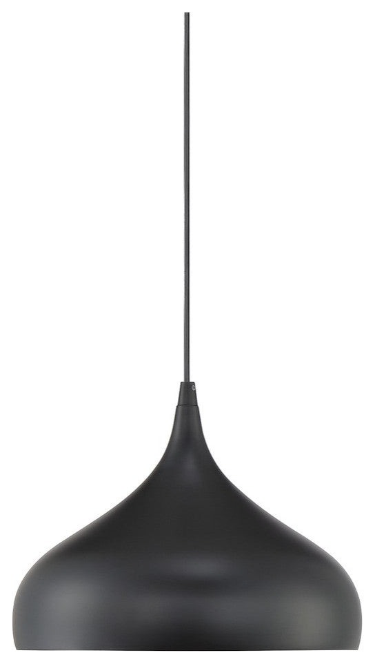 Savoy House Meridian 1 Light Pendant Matte Black