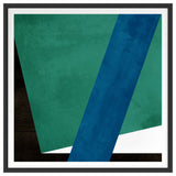 Fractured Abstract 1 Fine Art Print, Black, 42"x42"