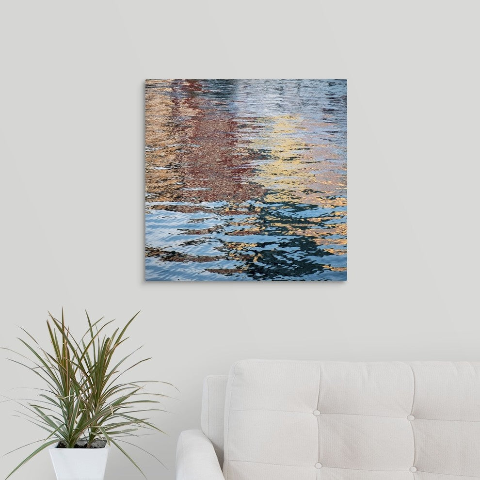 "Liquid Metal" Wrapped Canvas Art Print, 20"x20"x1.5"