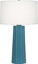 Mason Table Lamp, Steel Blue