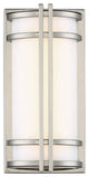 Skyscraper 12" LED Outdoor Wall-Light 3500K, Stainless Steel