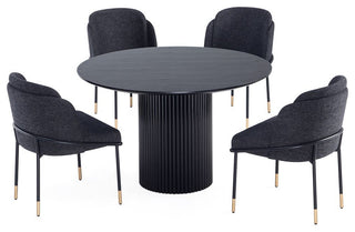 Manhattan Comfort 5-Piece Flor and Hathaway Dining