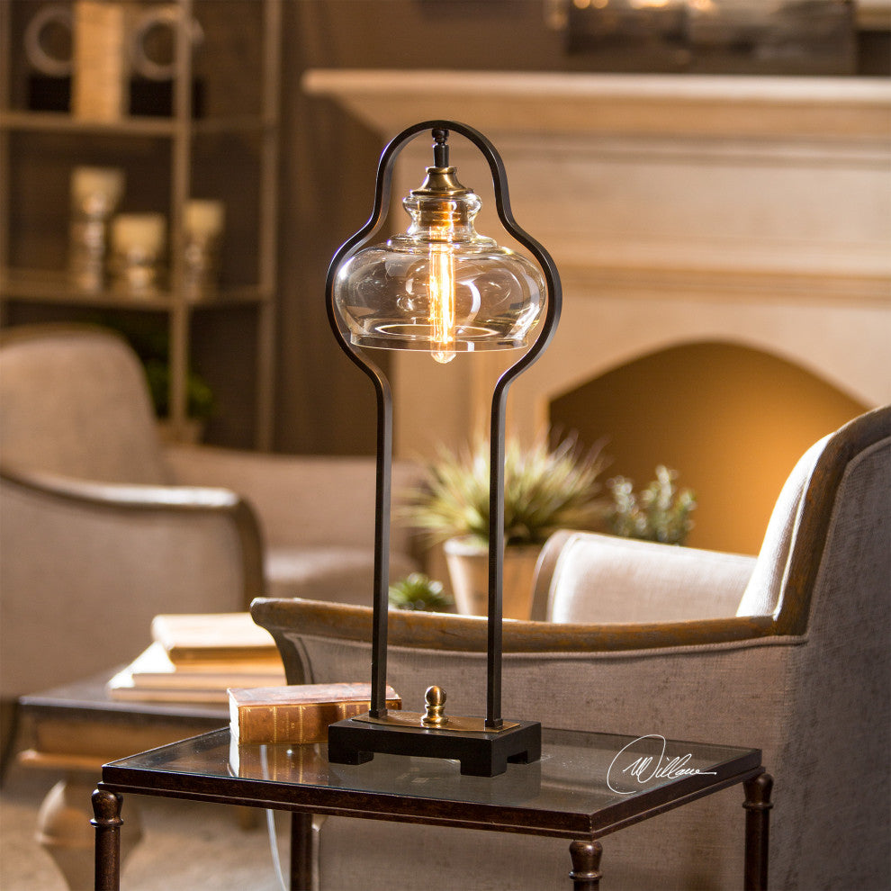 Uttermost Cotulla Desk Lamp, Aged Black