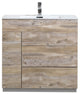 Milano 36" Modern Bathroom Vanity, Nature Wood