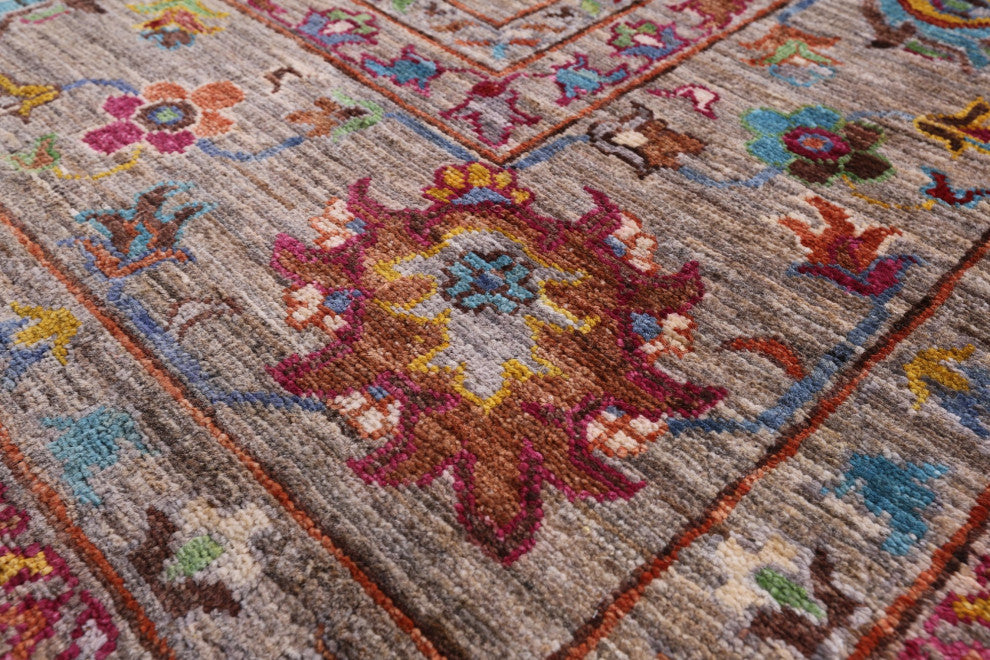 Persian Tabriz Hand Knotted Wool Rug 6' 9" X 10' 4" Q7684