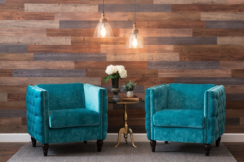 E-Z Wall Peel and Press Assorted Wall Planks