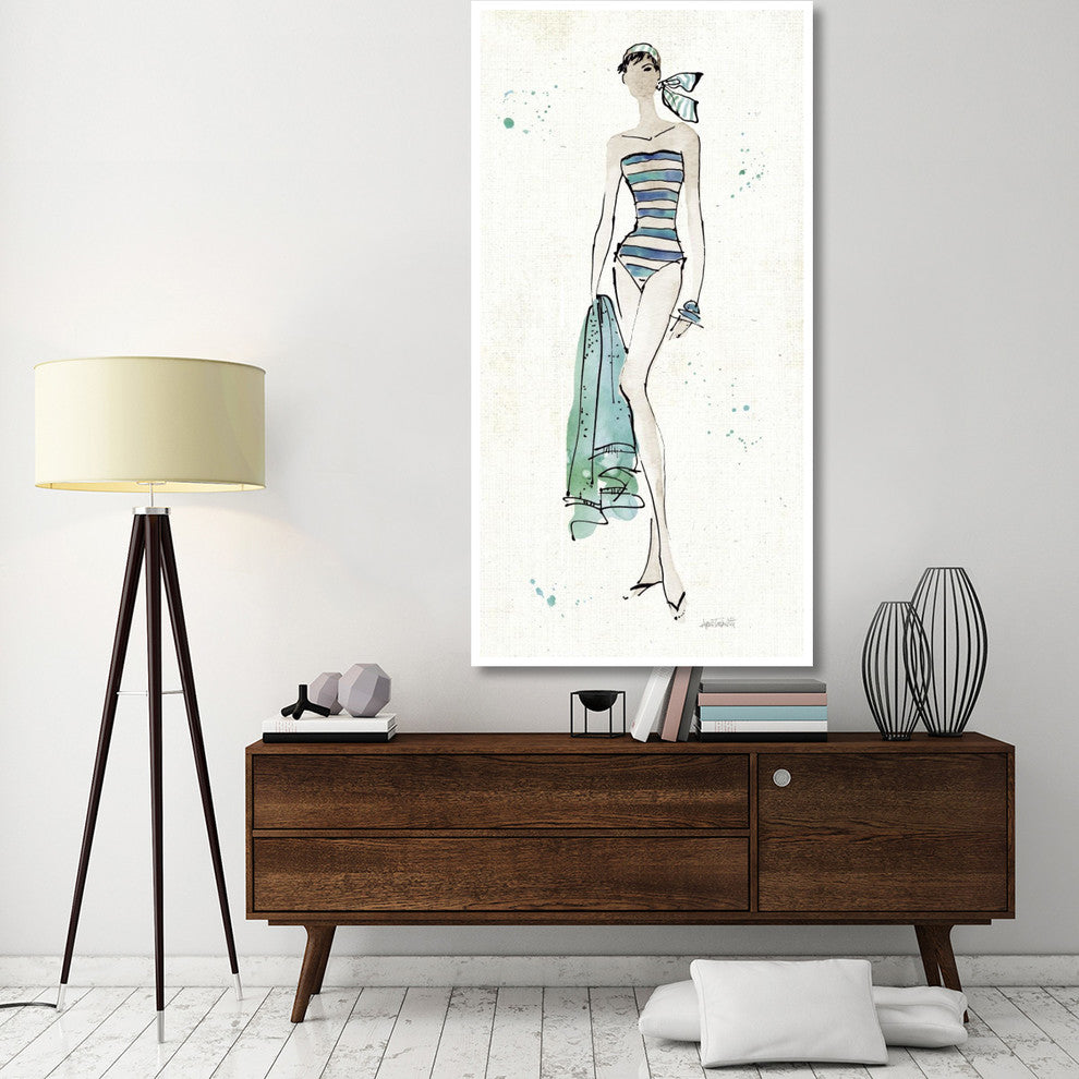 "Beach Divas V" Digital Paper Print by Anne Tavoletti, 38"x74"