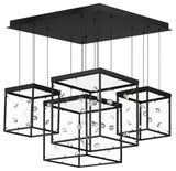 ET2 E21254-20 Entanglement 28"W LED Crystal Abstract Chandelier - Black