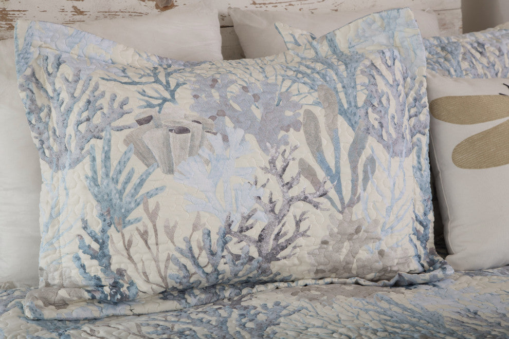 Summer Reef Coastal Quilt Set, King