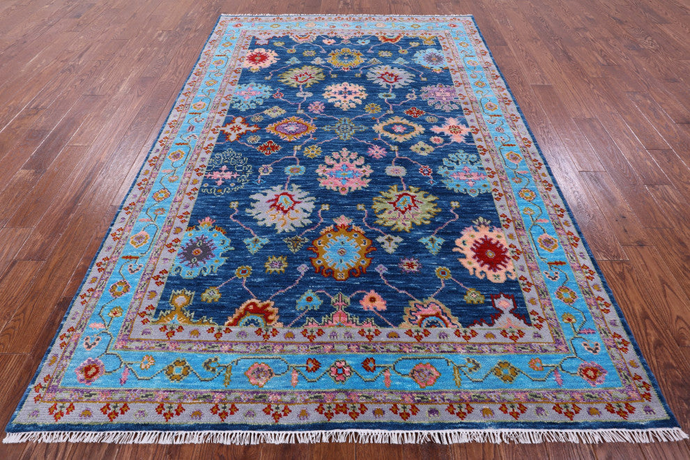 6' 0" X 9' 1" Turkish Oushak Handmade Rug - Q15369