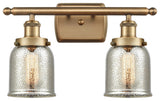 Innovations 916-2W-BB-G58 2-Light Bath Vanity Light, Brushed Brass