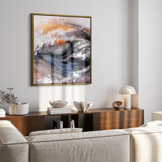 Tornado Abstract Textured Metallic Hand Painted Wall Art by Martin Edwards