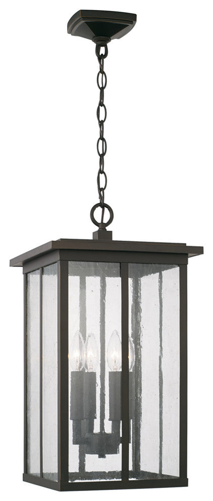 Capital Lighting 943844 Barrett 4 Light 12"W Outdoor Taper Candle - Oiled