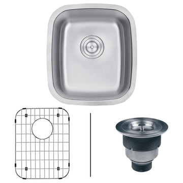 Ruvati RVM4110 Undermount Stainlesss Steel 15" Bar Sink Single Bowl