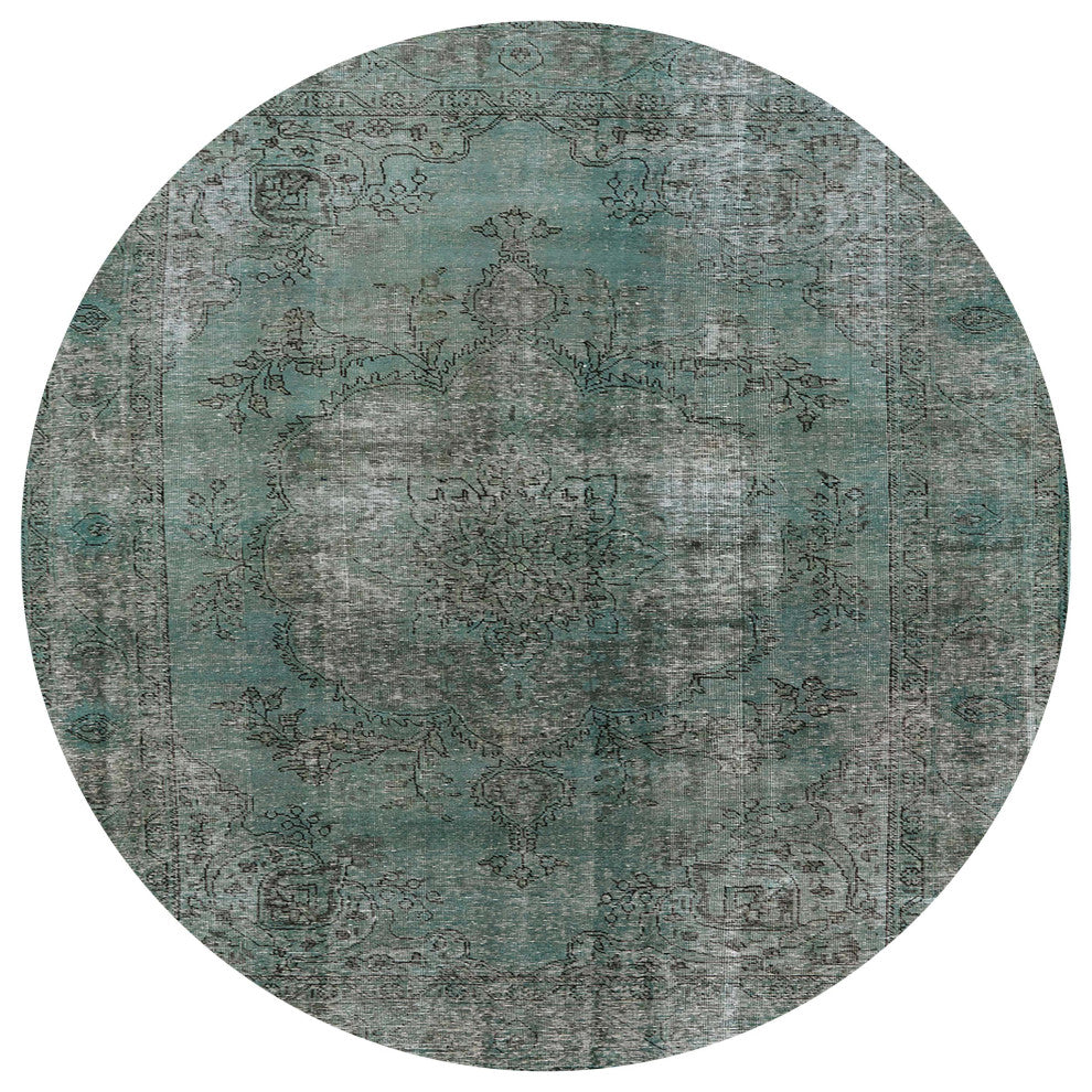 Ahgly Company Indoor Round Mid-Century Modern Area Rugs, 8' Round