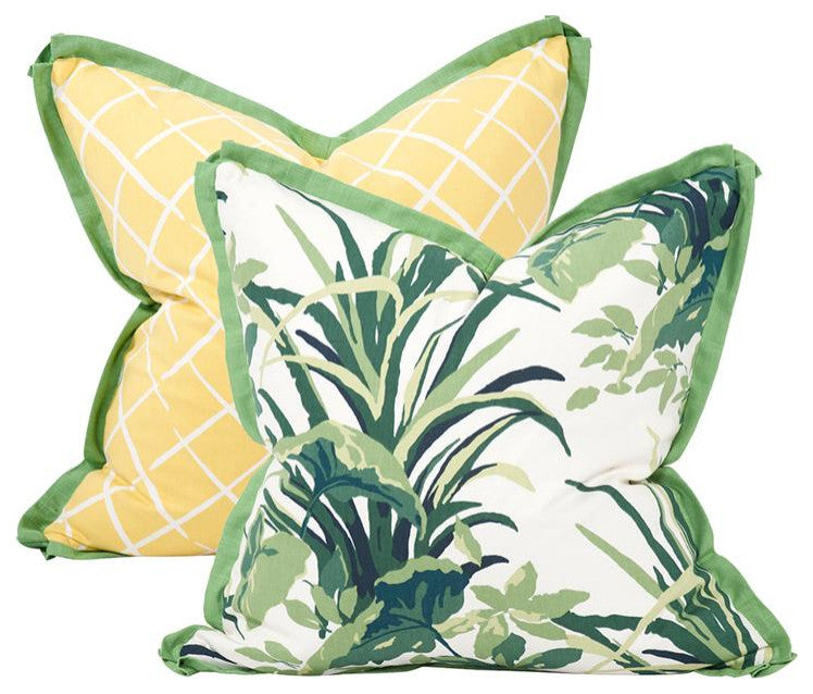 Howard Elliott 24" x 24" Pillow Bermuda Bay Daffodil - Down Insert