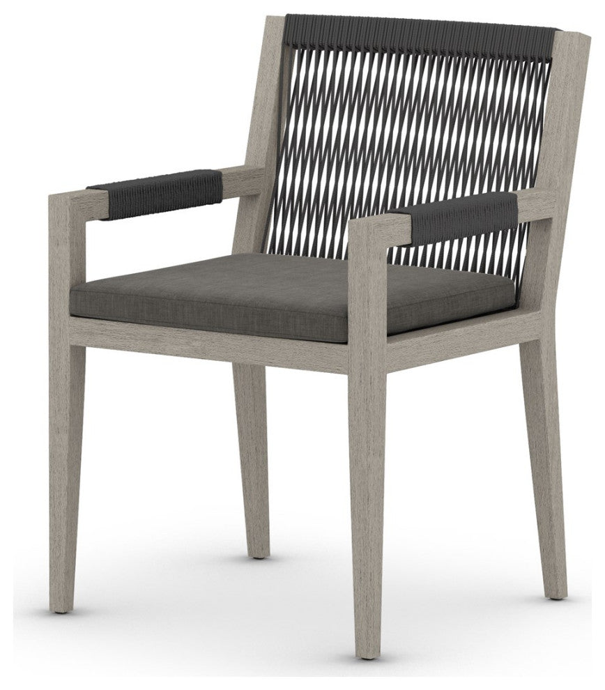 Sherwood Dining Armchair-Grey/Charcoal