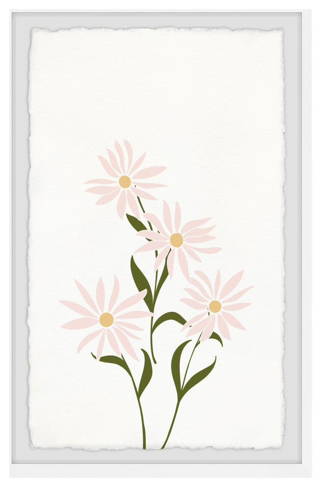 "Thin Petals" Framed Painting Print, 16x24