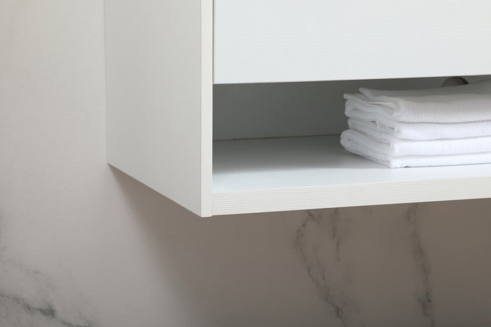 Elegant Decor Roman Bathroom Vanity White