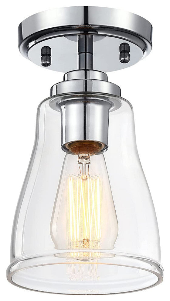 Mini Semi Flush Mount Ceiling Light antique glass ceiling light fixture