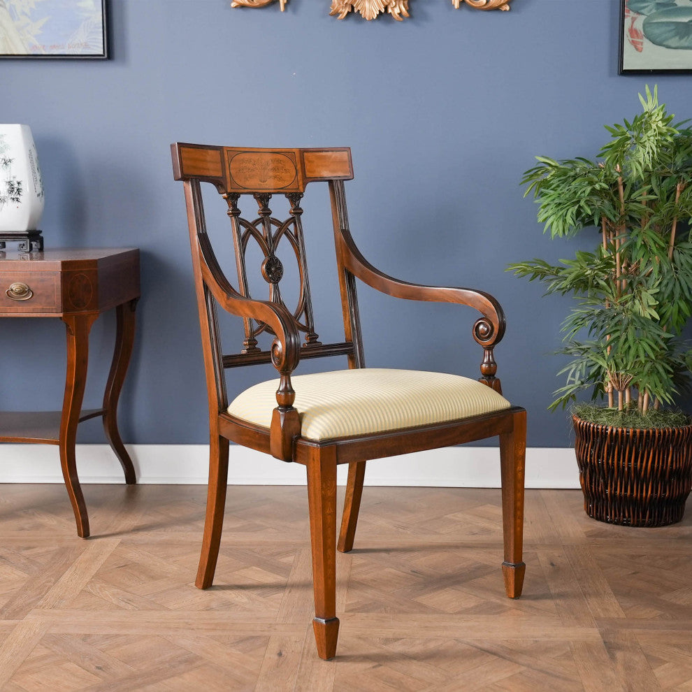 Inlaid Hepplewhite Arm Chair