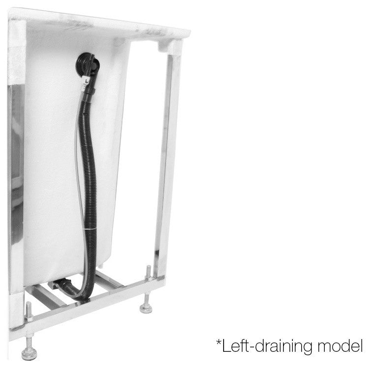 EZWT-3054 54"x30" Walk-In Tub, Soaker Series, Left Model