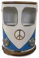 Peace Out Blue Retro Nightstand