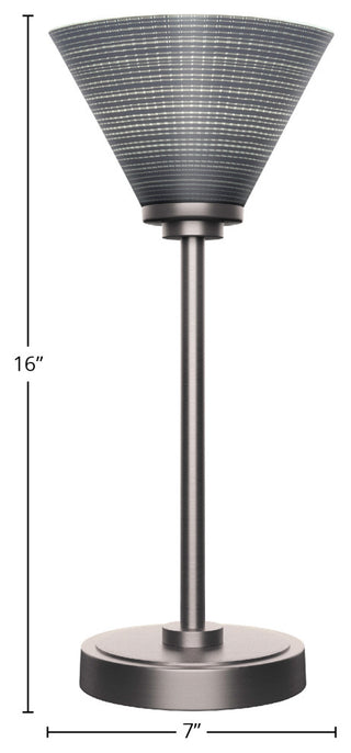 Luna 1-Light Table Lamp, Graphite/Gray Matrix