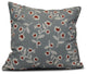Valentines Floral, Holiday Floral Print Pillow, Gray, 26"x26"