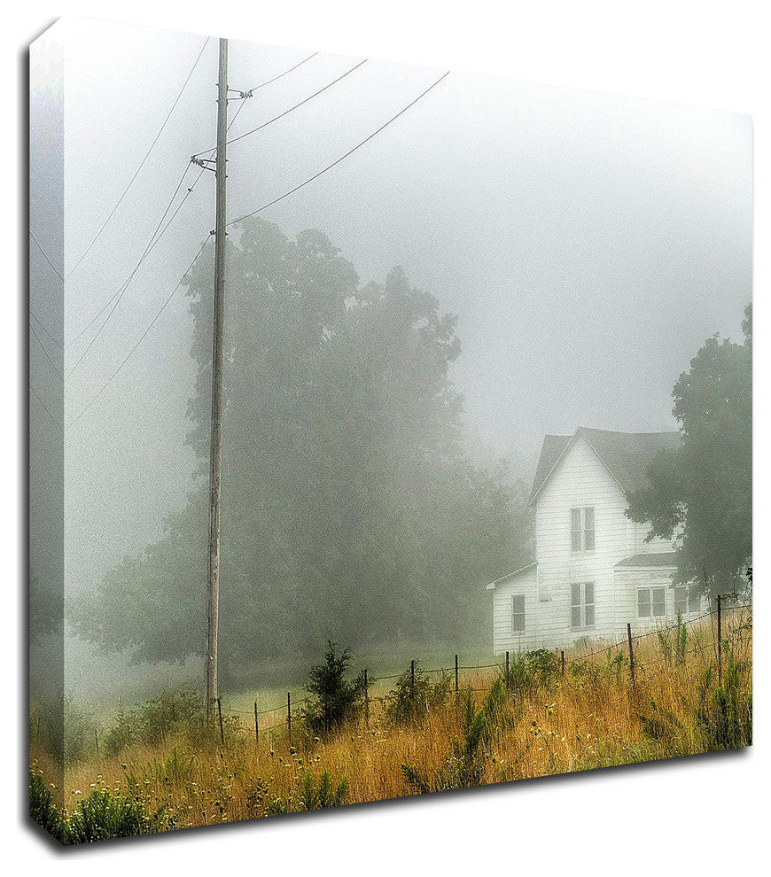 Fog House by David Hammond, Print on Canvas, 27"x21"