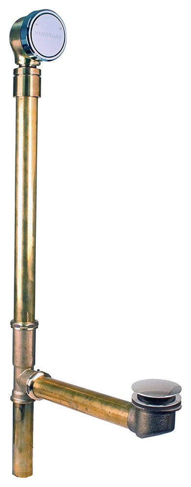 Patented Deep Soak Closing Overflow and Ball Joint, Polished Chrome