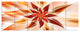Dance of Brown Exotic Flower, Floral Canvas Art Print, 70"x28", 6 Panels