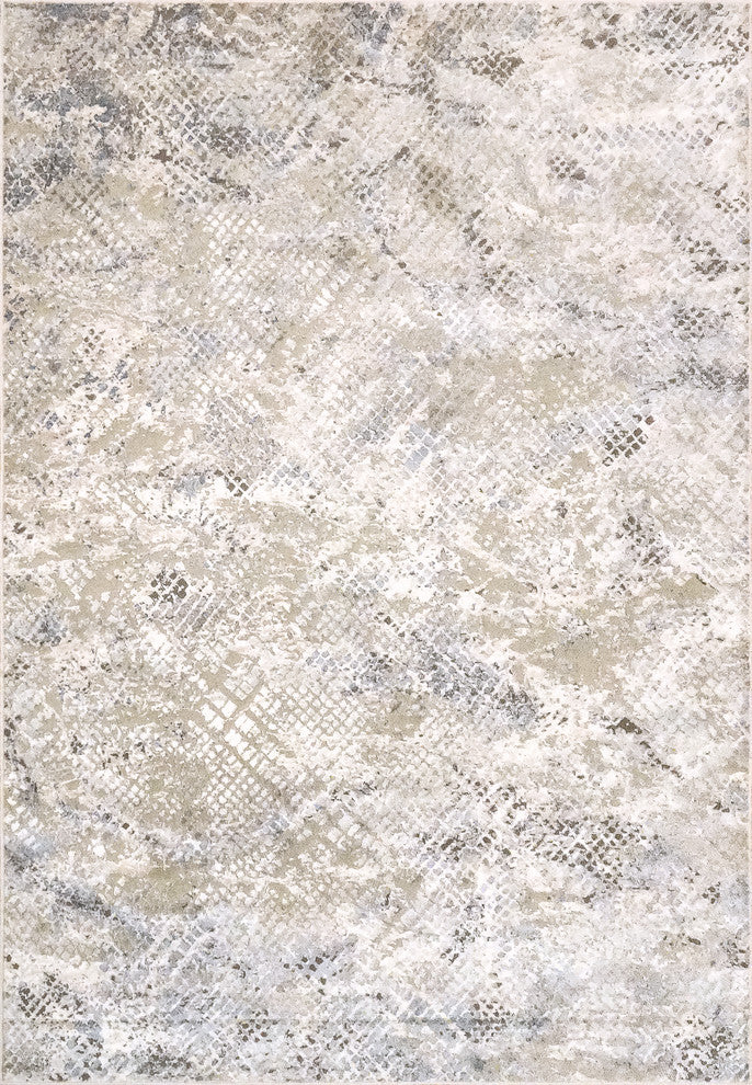 Chateau Beige and Blue Area Rug, 3.6'x5.6'