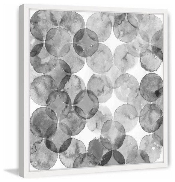 "Bubble Dimension" Framed Painting Print, 32"x32"