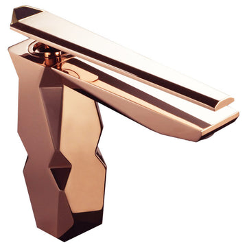 Ikon 1-Hole Single Lever Handle Bathroom Faucet, Polished Rose Gold