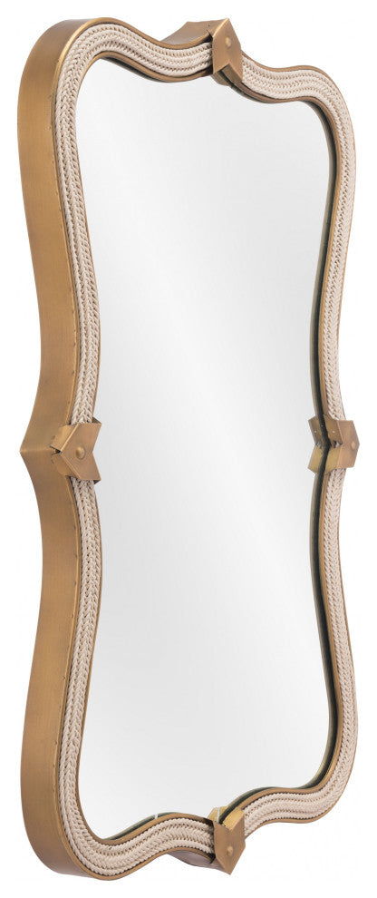 Gold Beveled Mirror