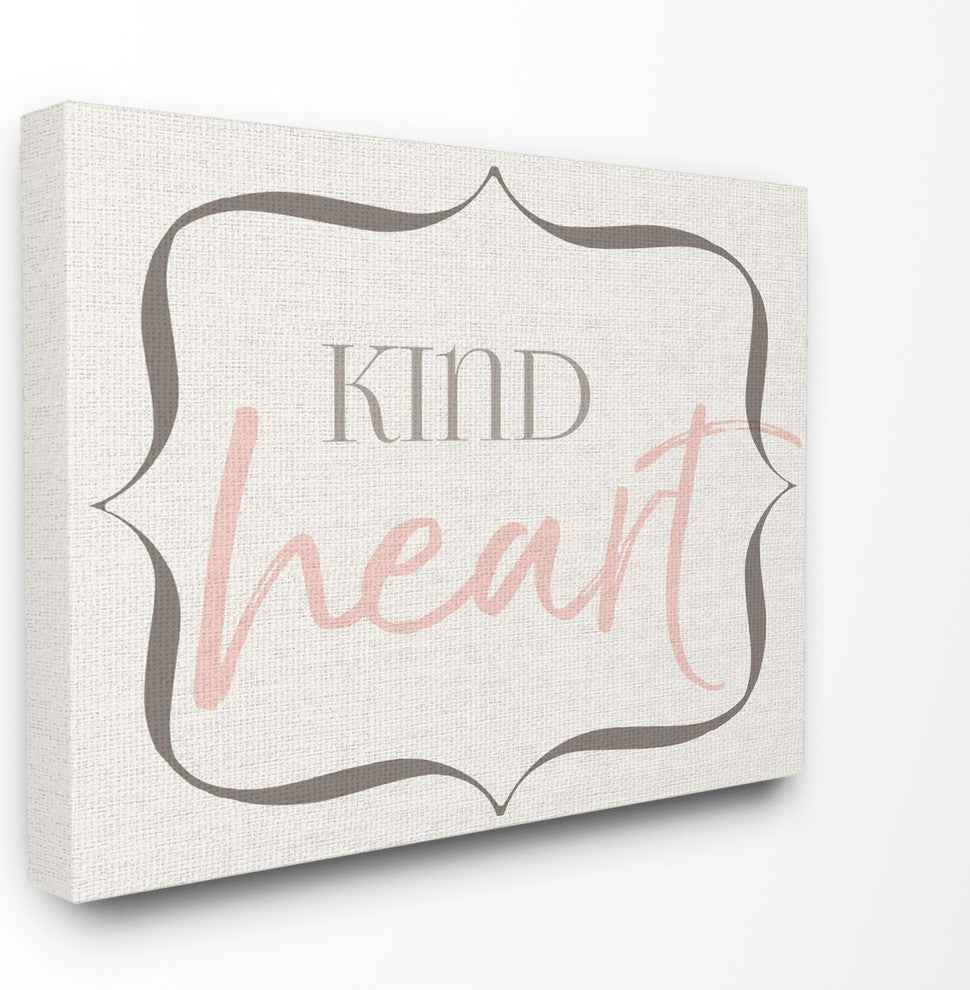Stupell Ind. Elegant Kind Heart Canvas Wall Art, 24"x30"