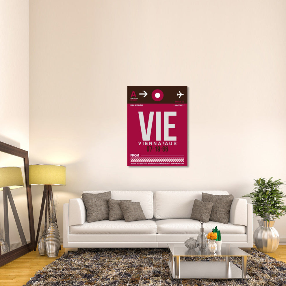 "VIE Vienna Luggage Tag 2" Fine Art Print