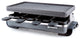 8-Person Raclette Grill | Cast Iron Top Anthracite