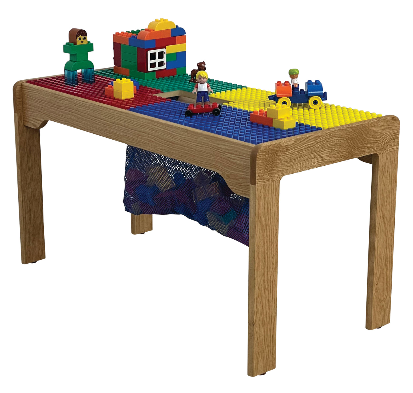 Lego Compatible Play Table With Storage Bag, 32"x16", With Play Table Cover