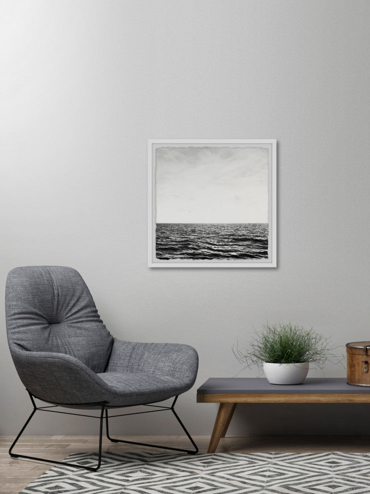 "Infinite Ocean" Framed Painting Print, 12x12
