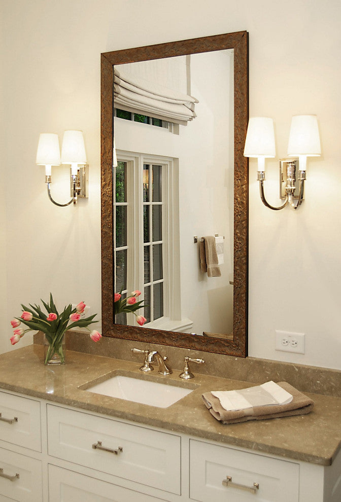 Maricopa Framed Wall Mirror, Bronze, 22"x30"